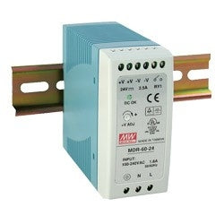 Antaira Technologies MDR-60-48 | 60 Watt Series / 48 VDC / 1.25 Amps Industrial Slim Single Output DIN Rail Power Supply