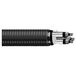 Approved Manufacturers 7BB-5003A | Armored Cable- Interlocked, 500-3 Conductor Mc Bare Copper 5KV, 115 EP CTS W/Grd Aia, Yellow PVC Jacket