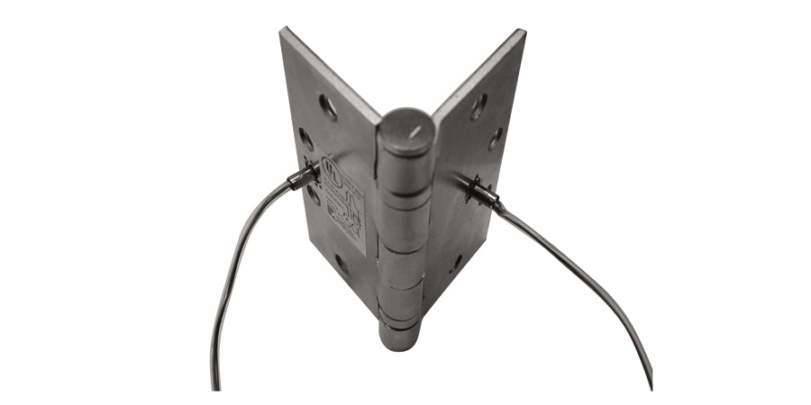 Architectural Control Systems Inc TA2714 4.5X4.5 26D 1104 | Electrified Hinge, Full Mortise, US26D Satin Chrome, Steel Base