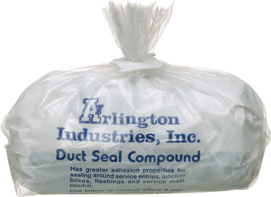 Arlington DSC1 | Duct Seal Compound. Asbestous Free, Non-Drying, Non-Toxic Permenatly Soft. 1Lb