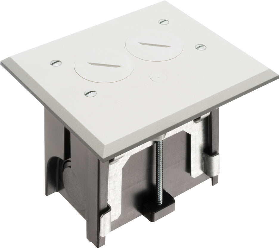 Arlington FLBA101W | White Adjustable Floor Box