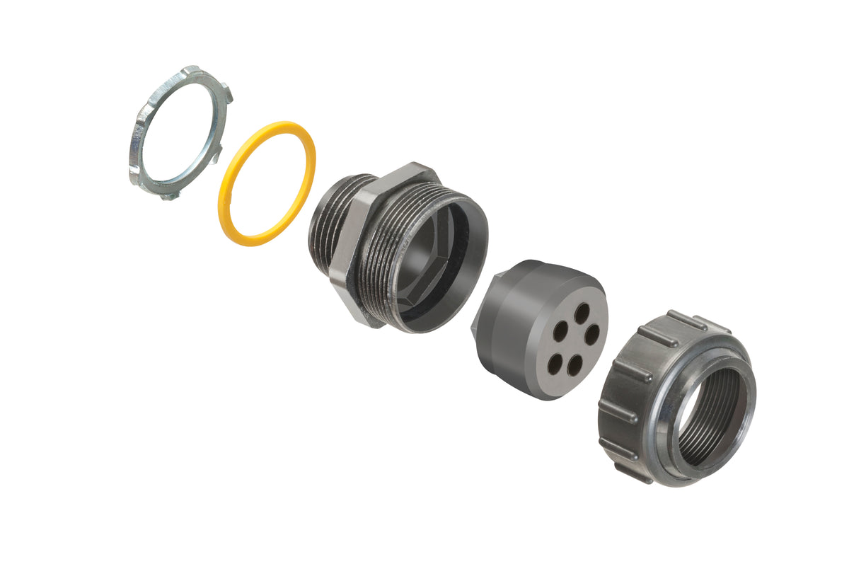 Arlington NMPV1005 | 1" Nmpv 5-Hole Straight Connector
