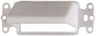 Arlington CEDH1 | 1G Horiz Scoop Plate/White
