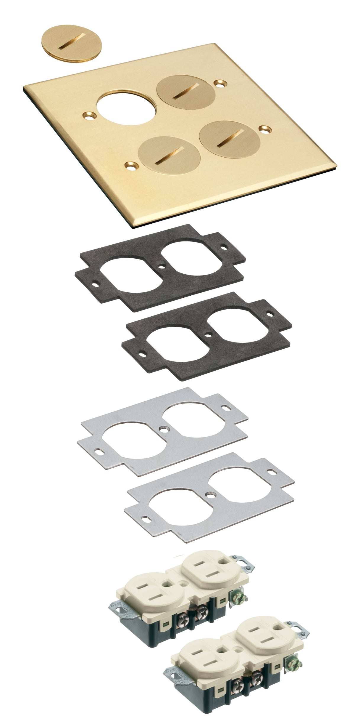Arlington FLB5540MB | 2 Gang Metal Cover Kit