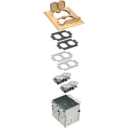 Arlington FLB5551MB | 2 Gang Metal Cover Kit
