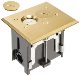 Arlington FLBA101MB | Brass Adjustable Floor Box