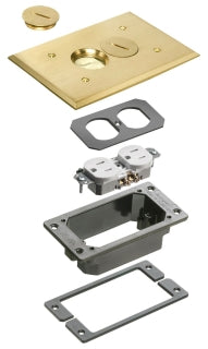 Arlington FLBC101MBTK | Brass Trim Kit-Concrete