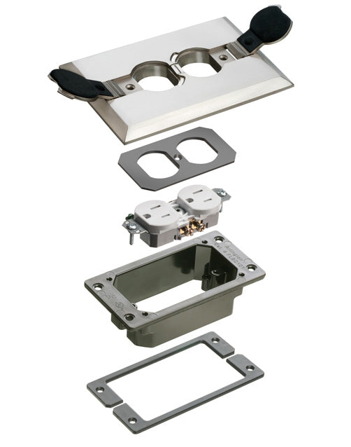 Arlington FLBCF101NLTK | Nickel Flip Lid Concrete Kit