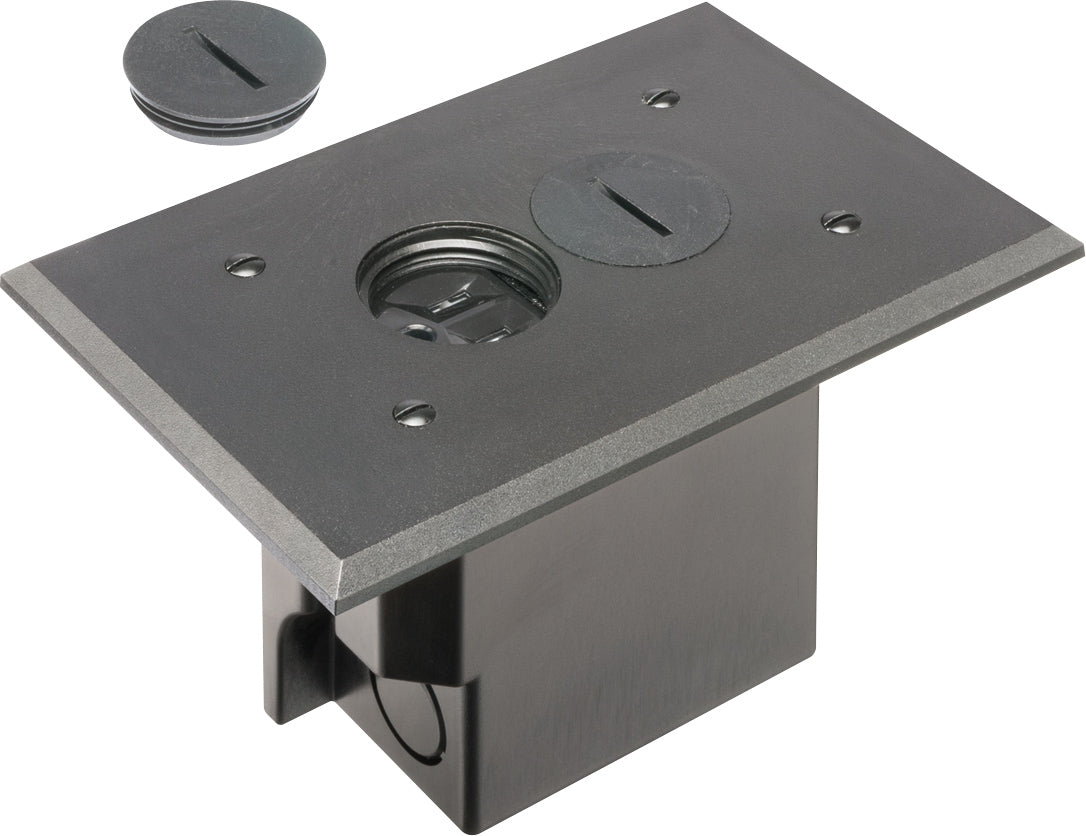 Arlington FLBR101BL | BLACK RETRO FLOOR BOX
