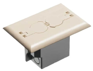 Arlington FLBRF101LA | RETRO FLOOR BOX FLIP LIDS ALMOND