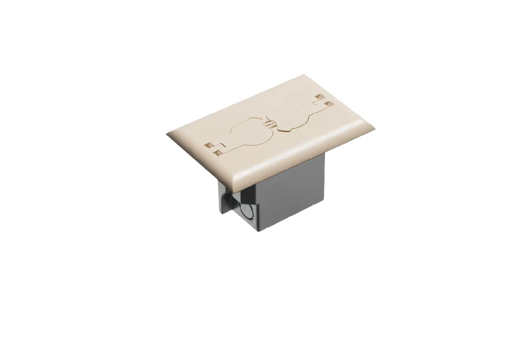 Arlington FLBRF101LA | RETRO FLOOR BOX FLIP LIDS ALMOND
