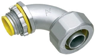 Arlington LT9075A | 3/4" 90 Degree LIQUIDTIGHT CONNECTOR INSULATED