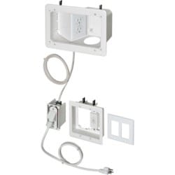 Arlington TVB712BK | White Tv Box-Angled