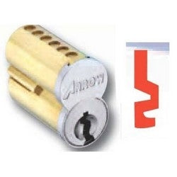Arrow Lock 100CR-UCX-1C 26D | Pointe SFIC Key Cylinder, 6-Pin Uncombinated, 1C Keyway, Satin Chromium Plated
