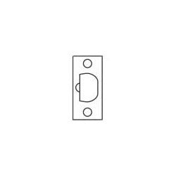 Arrow Lock 111 03 | Cylindrical Lockset Deadlatch, Square Corner, Bright Brass, For MK Series Cylindrical Lockset