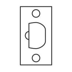 Arrow Lock 114 03 | Cylindrical Lockset Deadlatch, Square Corner, Bright Brass, For MK Series Cylindrical Lockset