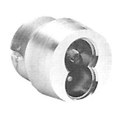 Arrow Lock 16CRT-27XAR18 26 | Mortise Cylinder Housing, Tapered, 7-Pin, Bright Chromium Plated