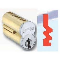 Arrow Lock 7100CRP-UCX-TB 26D | Pointe SFIC Key Cylinder, 7-Pin Uncombinated, TB Keyway, Satin Chromium Plated, Without Logo