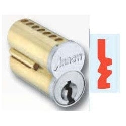 Arrow Lock 7100CRP-UCX-TD 26D | Pointe SFIC Key Cylinder, 7-Pin Uncombinated, TD Keyway, Satin Chromium Plated, Without Logo