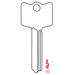 Arrow Lock CH1D NS | Cylinder Key Blank, 6 or 7-Pin SFIC, CH Bow, 1D Keyway
