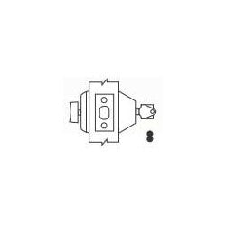 Arrow Lock D61 03 395 141 | Door Deadbolt, Square Corner Strike, Single Cylinder, Cylinder x Thumbturn, Bright Brass