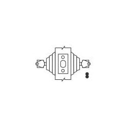Arrow Lock E62 03 395 141 KA4 | Door Deadbolt, Square Corner Strike, Double Cylinder, Keyed Alike in 4, 2-3/8" Backset, 1" Deadlatch, Bright Brass