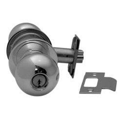 Arrow Lock MK11BD-CS 03 300 111 KA4 | Cylinder Lockset, Ball Knob, D Rose Trim, T-Strike, Keyed Alike in 4, CS Keyway, Bright Brass, For Entrance/Office