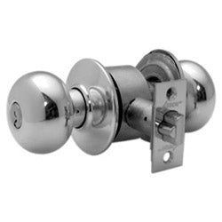Arrow Lock MK11TA 03 300 111 KA4 | Cylinder Lockset, Tudor Knob, A Rose Trim, T-Strike, Keyed Alike in 4, Bright Brass, For Entrance/Office