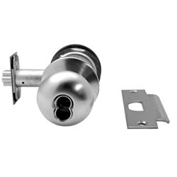 Arrow Lock MK11TA 26D 300 124 IC | Cylinder Lockset, Tudor Knob, A Rose Trim, T-Strike, 6 or 7-Pin SFIC, Satin Chromium Plated, For Entrance/Office