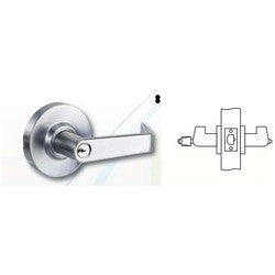 Arrow Lock MLX81SR 03 306 R21 | Cylindrical Lever Lock, Trim, ASA/Square Corner Strike, Rose Insert, Bright Brass, For Entrance