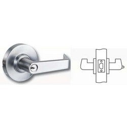 Arrow Lock QL72SR 26D 306 Q73 | Cylindrical Lever Lock, Trim, ASA/Square Corner Strike, Satin Chromium Plated, For Privacy