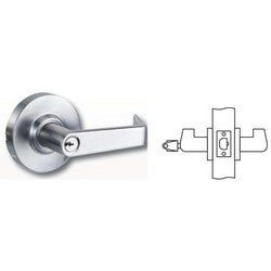 Arrow Lock QL82SR 26D 306 Q71 | Cylindrical Lever Lock, Trim, ASA/Square Corner Strike, Satin Chromium Plated, For Storeroom