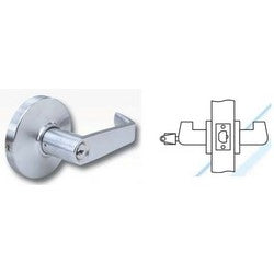 Arrow Lock RL17SR 26D R62 R71 KD | Cylindrical Lever Lock, Keyed Different, Sierra, ASA/Square Corner Strike, Satin Chromium Plated, For Classroom