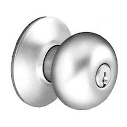 Arrow Lock TA12 26D IC | Exit Alarm Knob Trim, Tudor, Satin Chromium Plated, Without SFIC, For Storeroom
