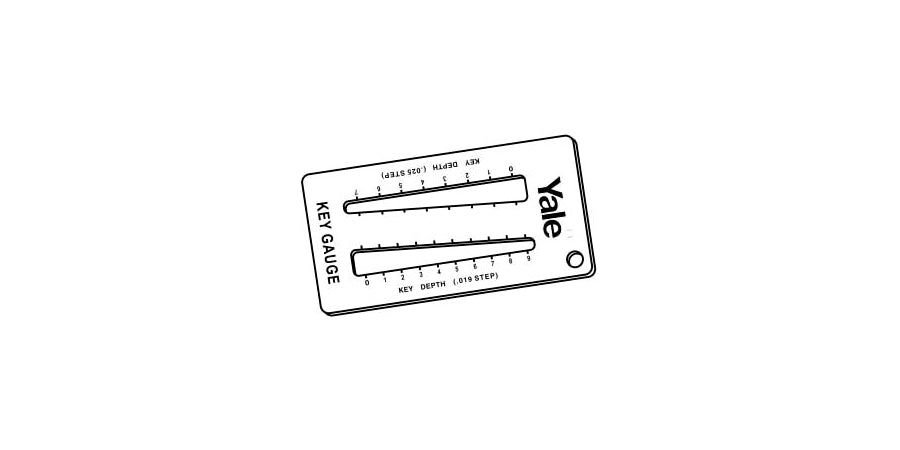 Assa Abloy Accentra KG1 | Key Gauge, For Use With 0.019 in. or 0.025 in. Step Key
