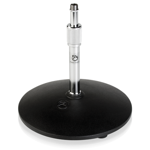 Atlas Sound DMS7 | Drum Miking Stand 9 inch-12 inch (Table to top of Threads) Height Adjustment - Chrome