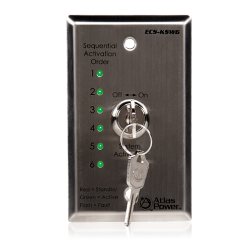 Atlas Sound ECS-KSW6 | Remote Control Panel for Use with ECS-6RM