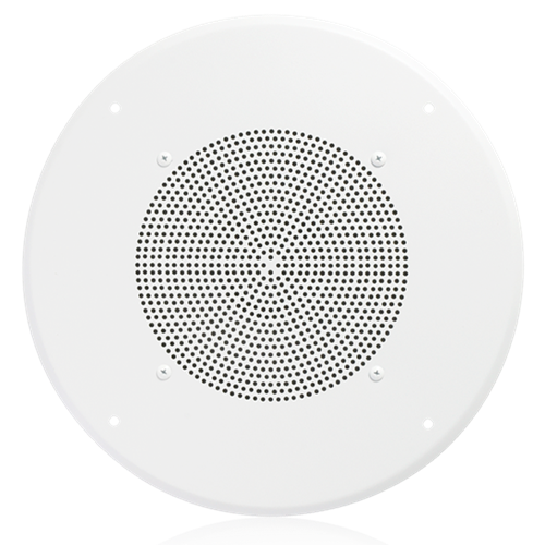 Atlas Sound HD72W-USA | 8 Inch In-Ceiling Speaker with 4-Watt 25V/70V Transformer and 62-8 Baffle That Meets Buy America Requirements