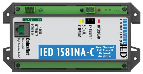 Atlas Sound IED1581NA-C | PoE Amplifier with CobraNet Network Audio