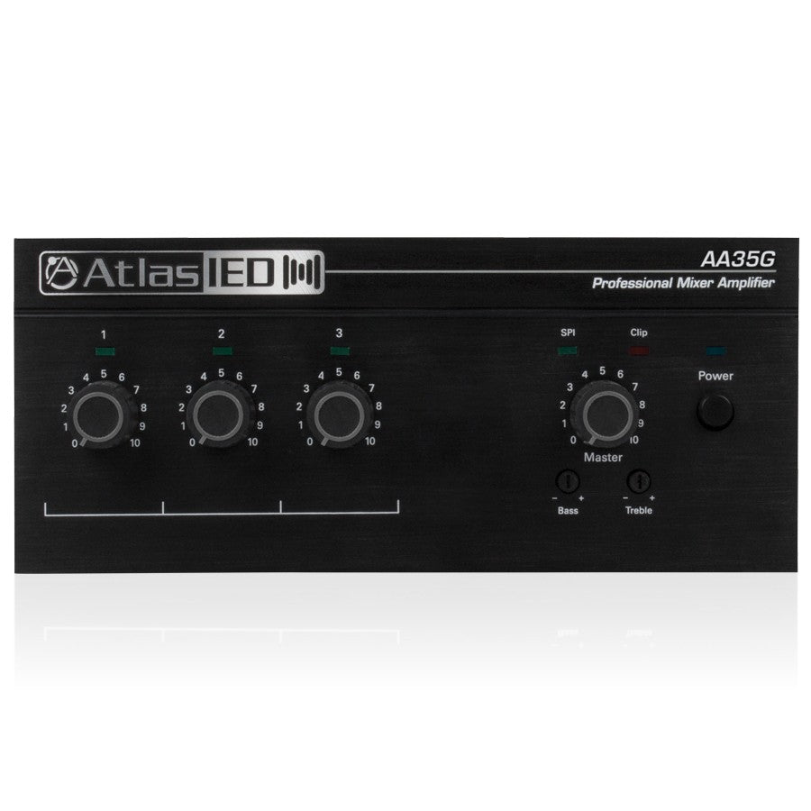 Atlas Sound AA35G | 3-Input, 35-Watt Mixer Amplifier with Global Power Supply
