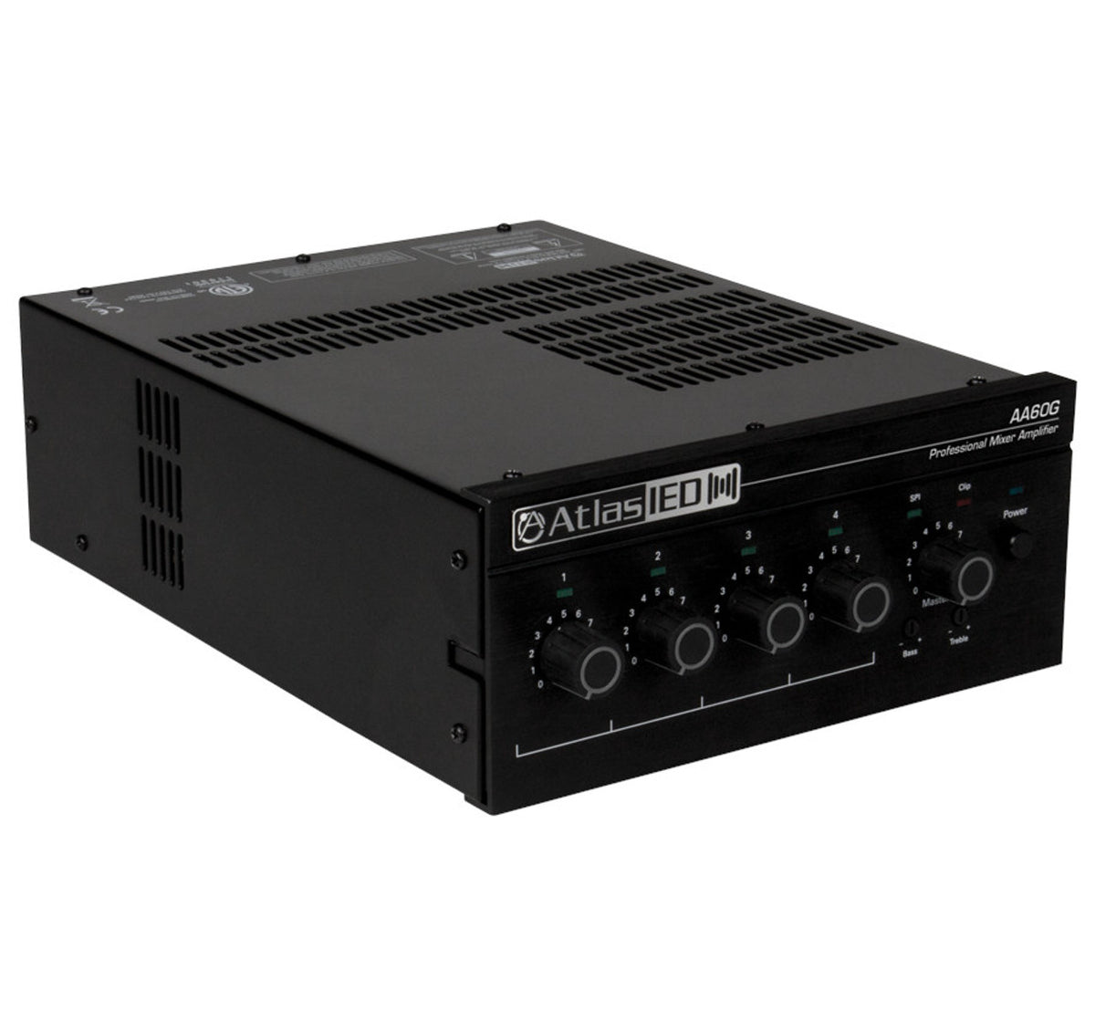 Atlas Sound AA60G | 4-Input, 60-Watt Mixer Amplifier with Global Power Supply