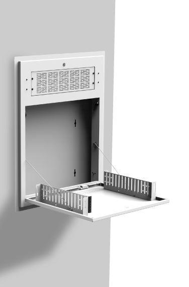 Atlas Sound AWR2W | Tilt Out Wall Cabinets for 19 inch Equipment 2RU