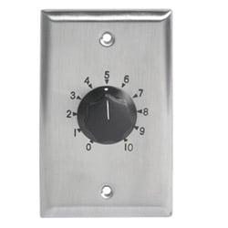 Atlas Sound EZHD72W | 8 Inch In-Ceiling Speaker with 4-Watt 25V/70V Transformer, 51-8 Baffle, and Drop Tile Support Rails