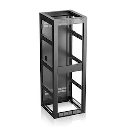 Atlas Sound FMA44-25SA | Stand Alone Rack 25.5 inch Deep, 44RU, Shown with Optional Front Door