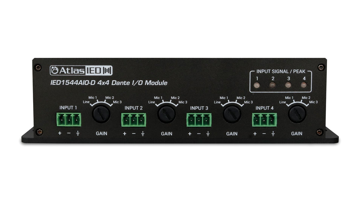 Atlas Sound IED1544AIO-D | 4 x 4 Analog/Dante I/O Module