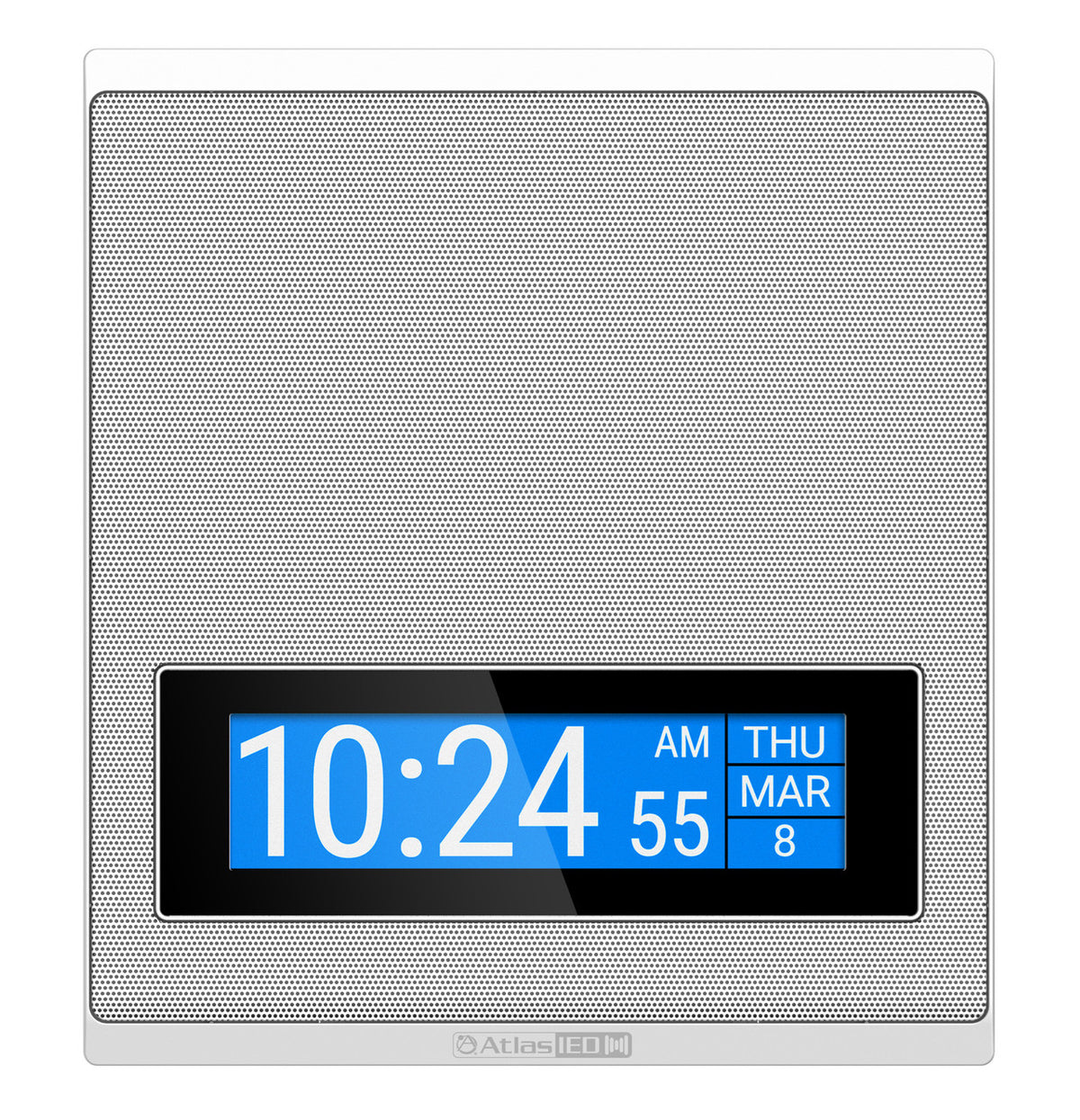 Atlas Sound IP-SDM-72 | PoE+ Indoor Wall Mount IP Speaker with LCD Display, Talkback Microphone, and 25V/70V Switch