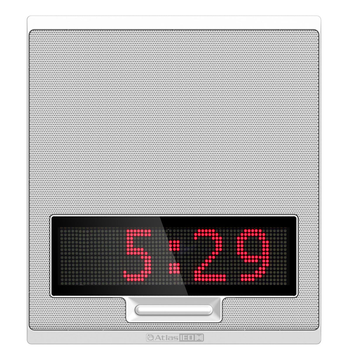 Atlas Sound IP-SDMFLED | PoE+ Indoor Wall Mount IP Speaker with LED Display, LED Flashers, and Talkback Microphone