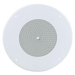 Atlas Sound SD72WV | 8 Inch Dual Cone In-Ceiling Speaker with 25V/70V 5-Watt Transformer and 62-8 Baffle with Volume Control