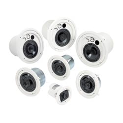 Atlas Sound SM52T-WH | 5.25 Inch 2-Way All Weather Speaker with 30-Watt 70V/100V Transformer in Black or White