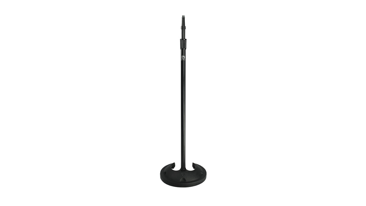 Atlas Sound SMS20BIR | Heavy Duty Stacking Mic Stand with Isolation Ring - Ebony